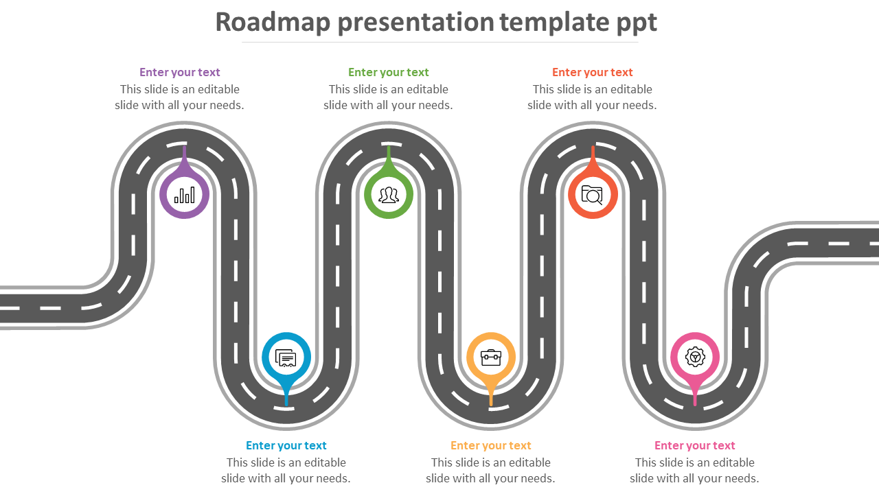 roadmap presentation template ppt